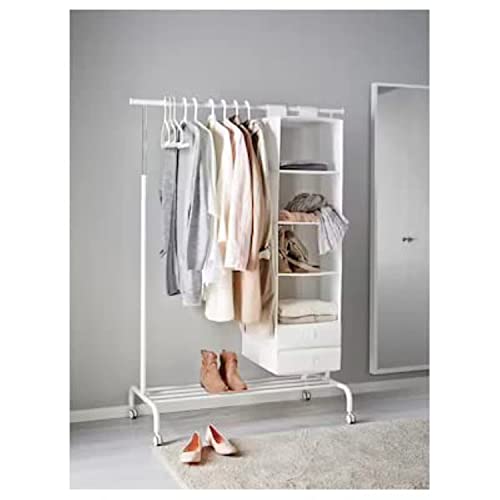 IKEA RIGGA- Perchero de pie, (altura máx.) 175 cm x 111 cm x 51 cm, color blanco, 1
