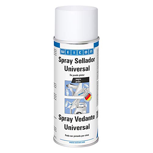 WEICON Spray Sellador Universal | 400 ml | Sellado impermeable para uso interior y exterior | Negro