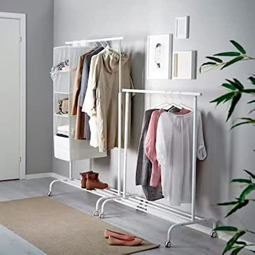 IKEA RIGGA- Perchero de pie, (altura máx.) 175 cm x 111 cm x 51 cm, color blanco, 1